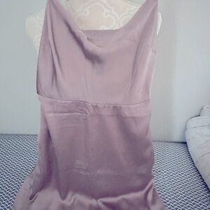 Holster Lilac Satin Mini Dress - X-Small